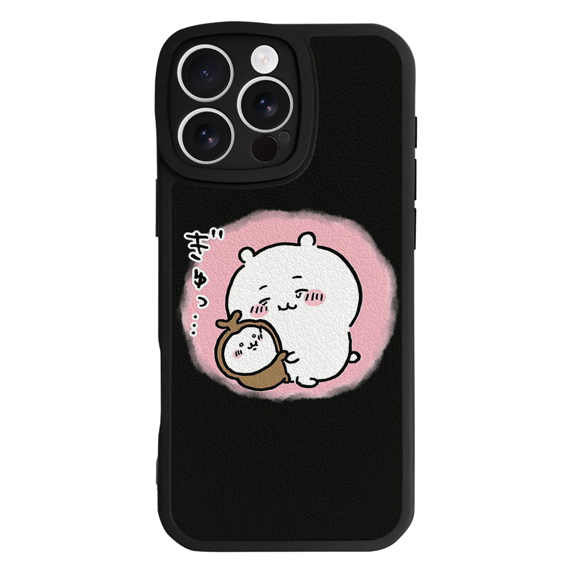 （画像用） ちいかわ ちいかわ Chii-kawa chiikawa 【iPhone 16シリーズ対応】シリコンスマホケース（レザー調） 材質：シリコン